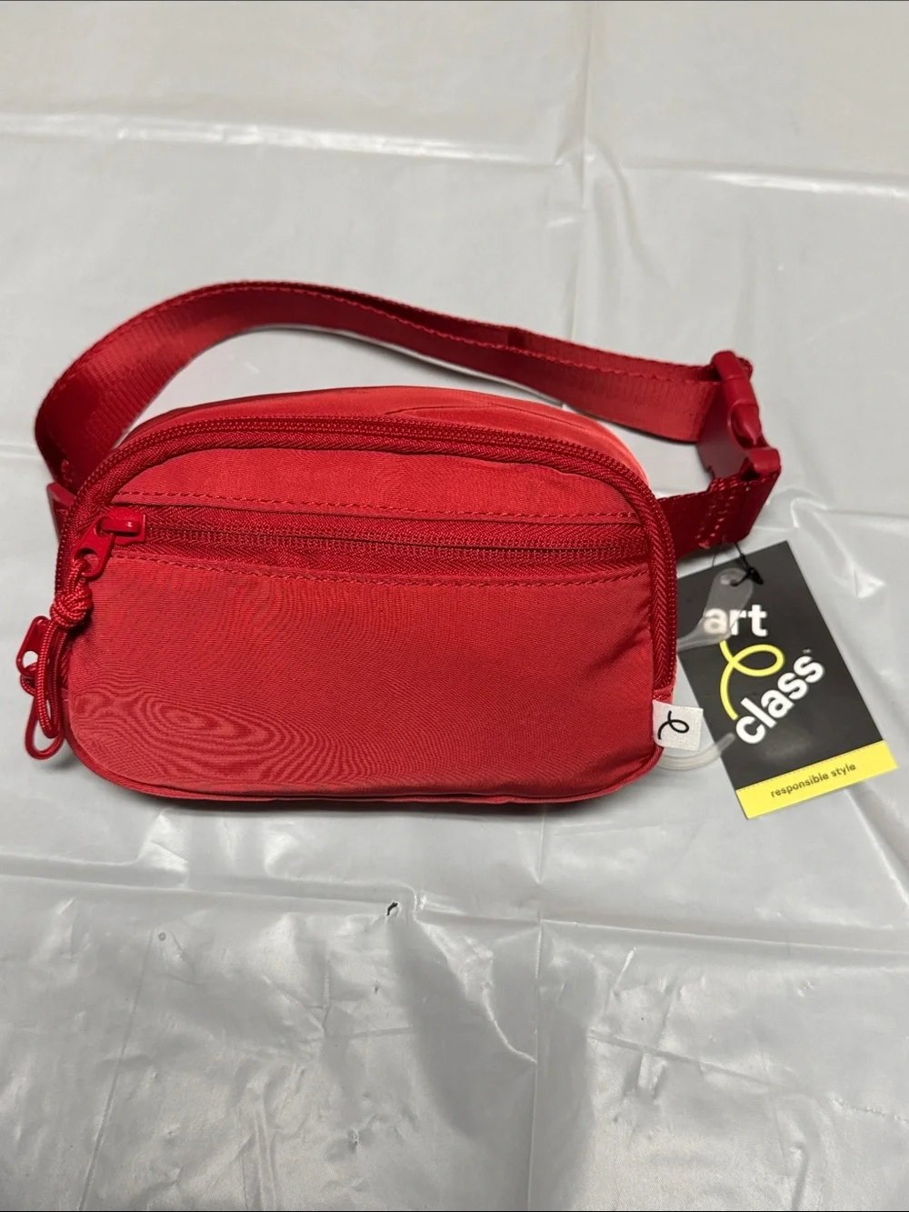 art class Red Kids Belt Bag/Crossbody with Zip Pocket